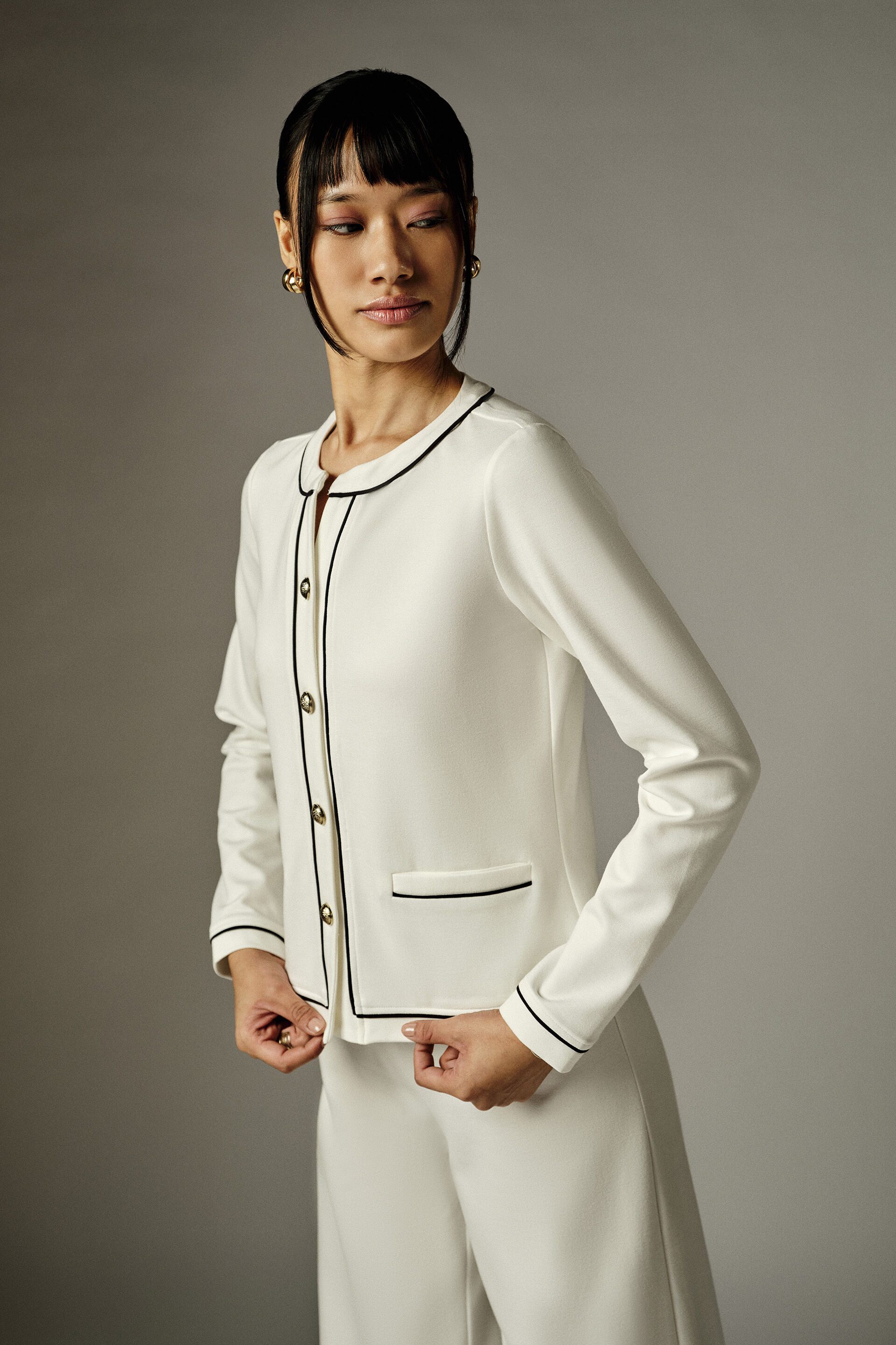 Mabel White Jacket, White, image 3